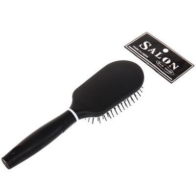 Расческа массажная «Tango Black», трапеция, цвет черный, 23*6см