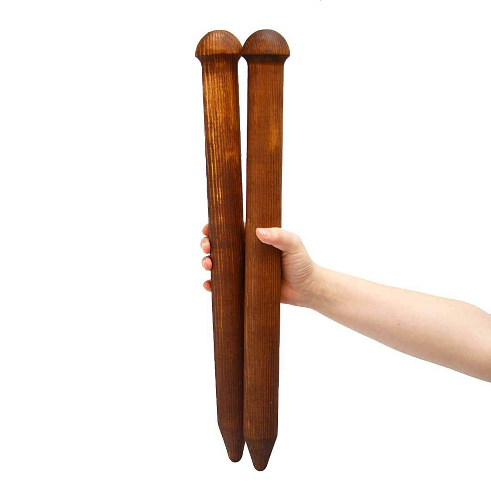 Деревянные спицы для вязания из древесины сосны 35мм/700мм. N17