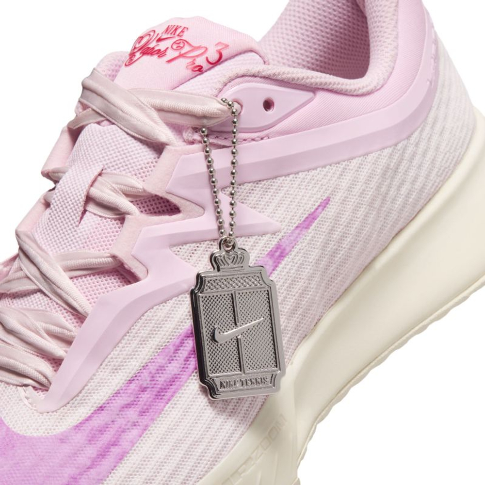 Женские Кроссовки теннисные Nike Zoom Vapor Pro 3 HC Premium - pearl pink/light magenta/pink foam/chalk