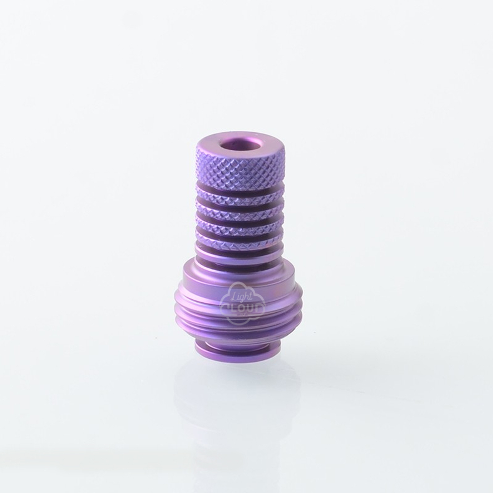 Дрип-тип MONARCHY Lazy Knurled 510 (Titanium)