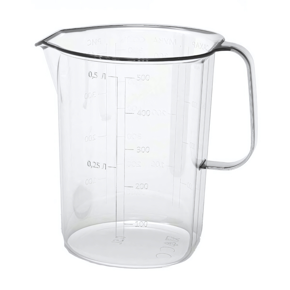 Кружка мерная 0,5л (бесцветный)