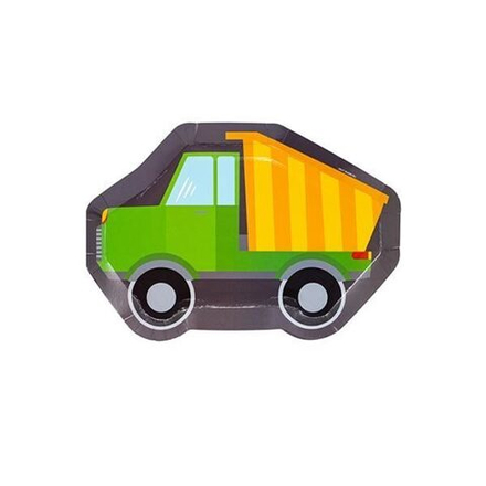 Тарелки фигурные Самосвал, 6 шт, 25 см