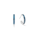 Серьги Coeur de Lion Hoop Blue-Silver 15мм 0146/23-0717