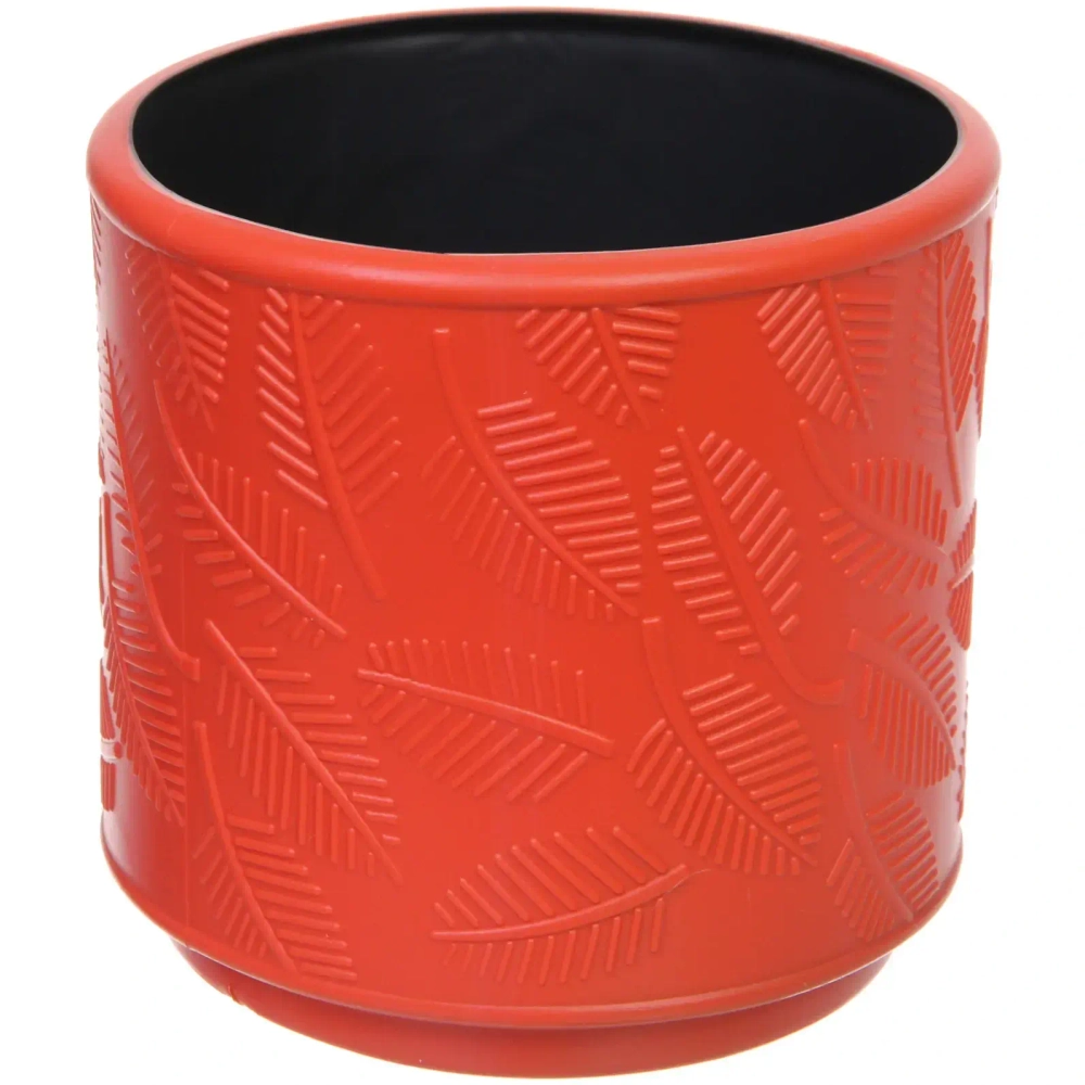 Ваза из пластика «Ивет» 10*10см цвет коралловый