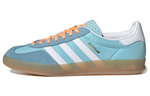 Adidas originals Gazelle Indoor non-slip wear-resistant low-top sneakers for men and women with the same blue and white