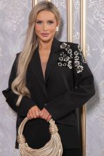 Жакет Цветочное безумие (черный) Б14798-7М LT Collection