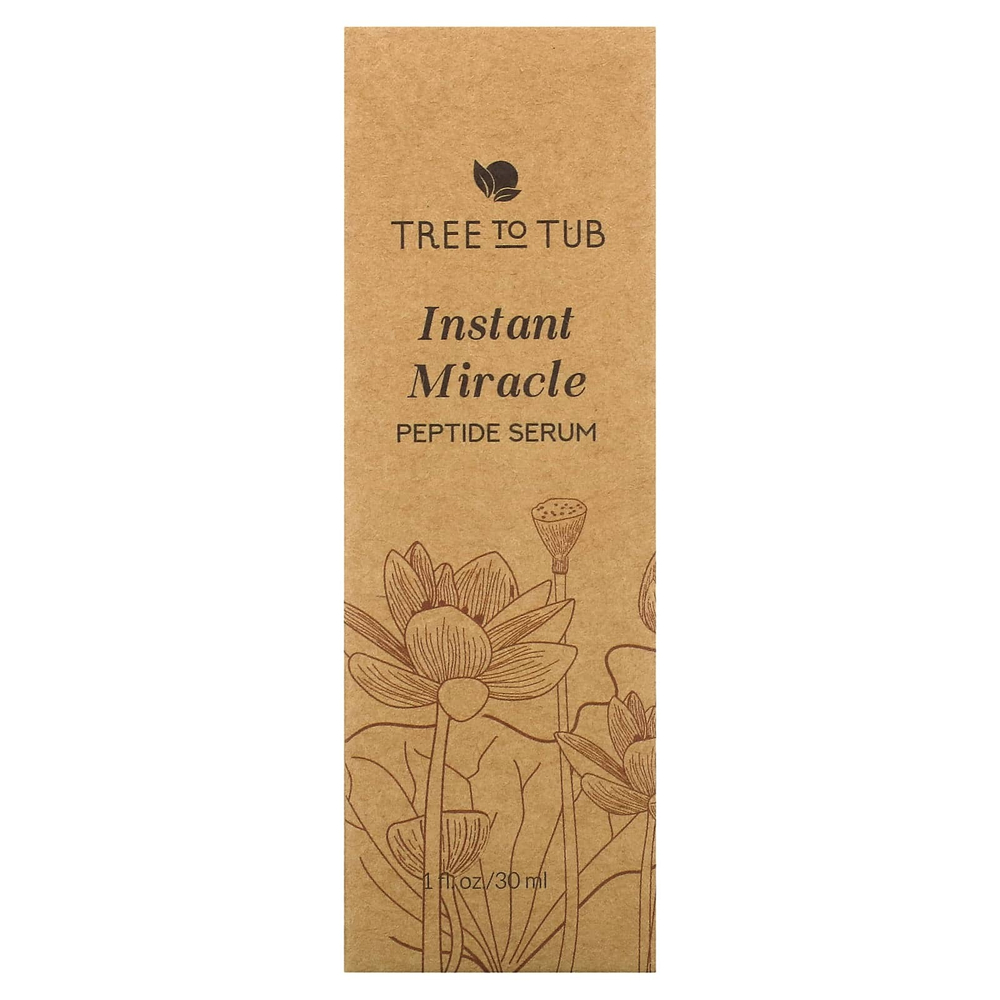 Tree To Tub, Сыворотка с пептидами Instant Miracle, 30 мл (1 жидк. унц.)