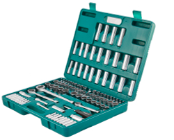 S05H48107S Набор инструмента универсальный 1/4", 3/8" и 1/2"DR, 107 предметов