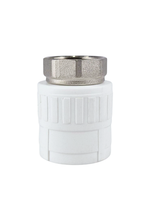 Муфта с накидной гайкой PPR 25х1,  белый, RTP