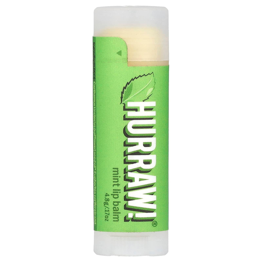 Hurraw! Balm, Бальзам для губ, мята, 4,8 г (0,17 унции)