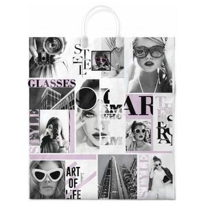 Пакет пластиковая ручка Россия 40*44 см 100 мкм ПВД Стилист 1 шт 100 шт/кор