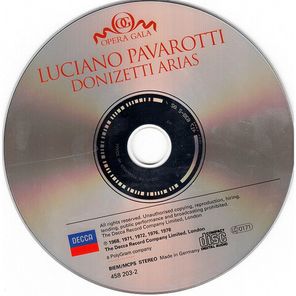 Luciano Pavarotti / Donizetti Arias (Una Furtiva Lagrima)(CD)