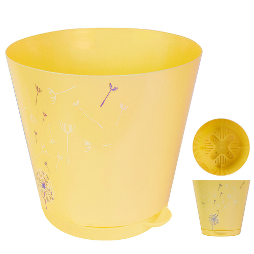 ГОРШОК Д/ЦВЕТОВ EASY GROW D200ММ 3.6Л ING47020 НЕЖН/ОДУВАНЧИК