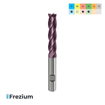 Концевая твердосплавная фреза по металлу "Guhring" (6x6x26x68 Z4; 3692)