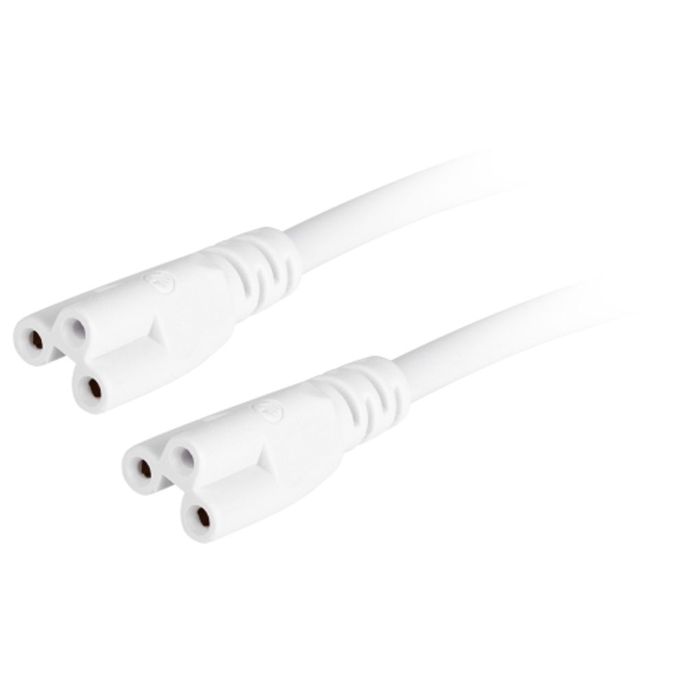 Кабель соединительный для линейного светильника ЭРА C5-С5-0,5 3-pin 0,5 м коннекторы IEC C5-IEC C5 | Аксессуары для фито светильников