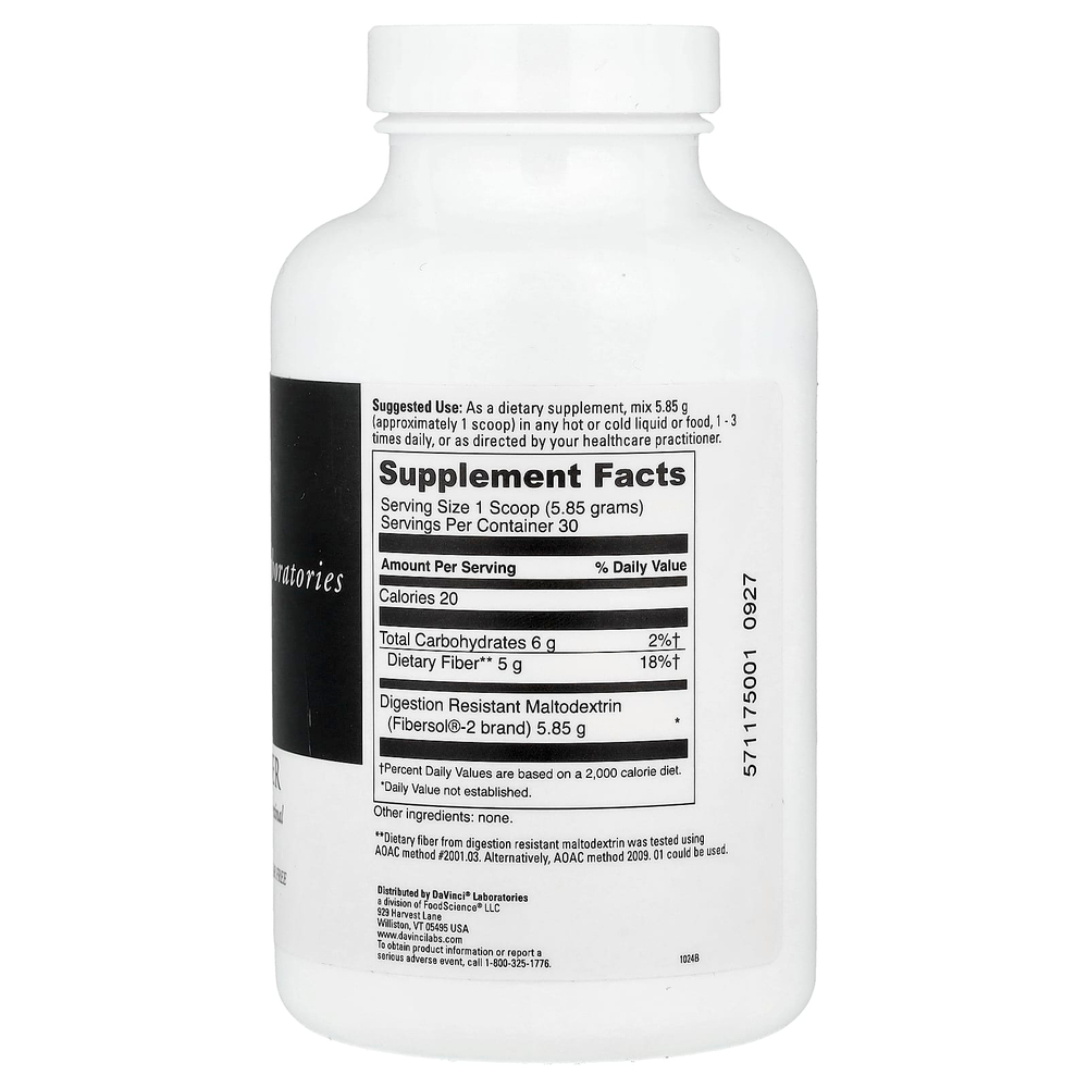 DaVinci Laboratories, Пребиотическая клетчатка, 176 г (6,21 унции)