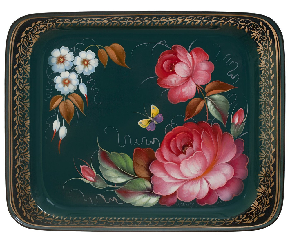 Zhostovo metal tray A13D0709202031