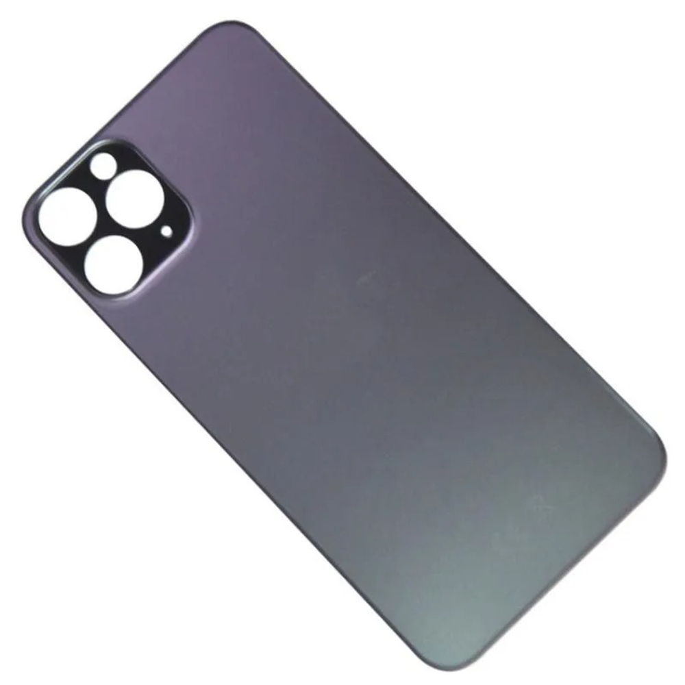 Задняя крышка для Apple iPhone 11 Pro Серый (стекло, широкий вырез под камеру) - Премиум