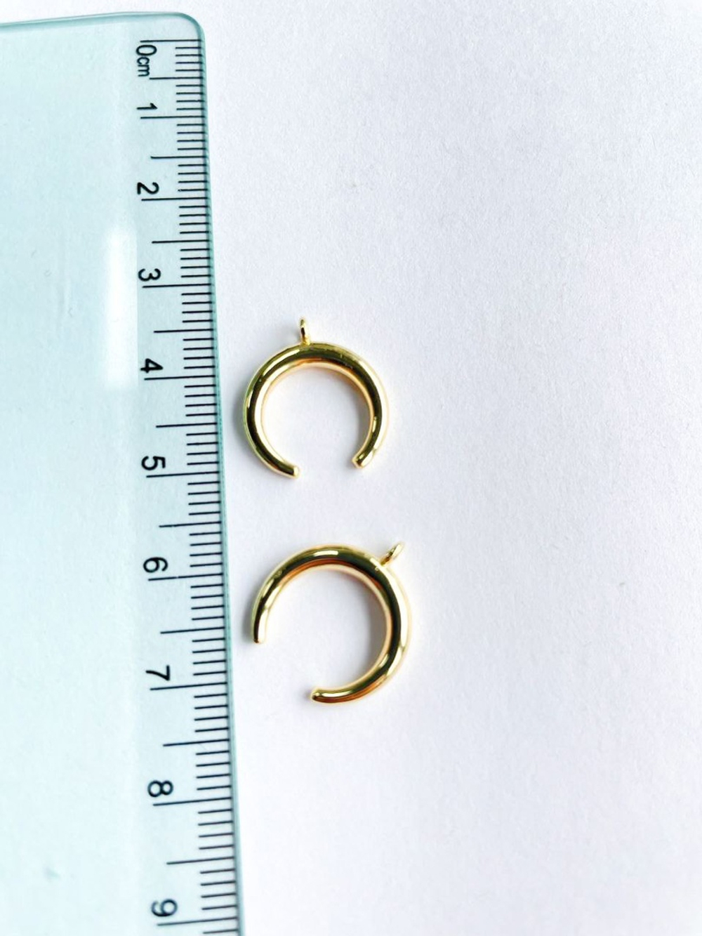 0433-1 Подвеска "Лунница" 18мм позолота