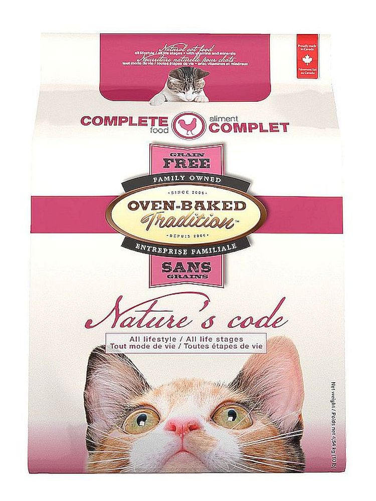 Oven Baked Tradition Nature's Code Adult Cat Grain-Free Chicken корм для котят и кошек 1,13кг