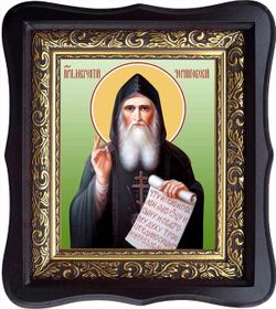 Лаврентий Черниговский Преподобный. Икона на холсте.