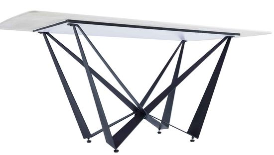 Стол IRVIN 180 керамическая столешница Pandora, основание металл черный