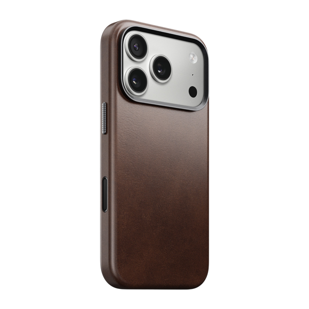 Кожаный чехол MagSafe Nomad Horween Traditional Leather Case для iPhone 17 Pro Гибридный чехол из натуральной кожи Horween с сенсорной накладкой для Контроллера камеры