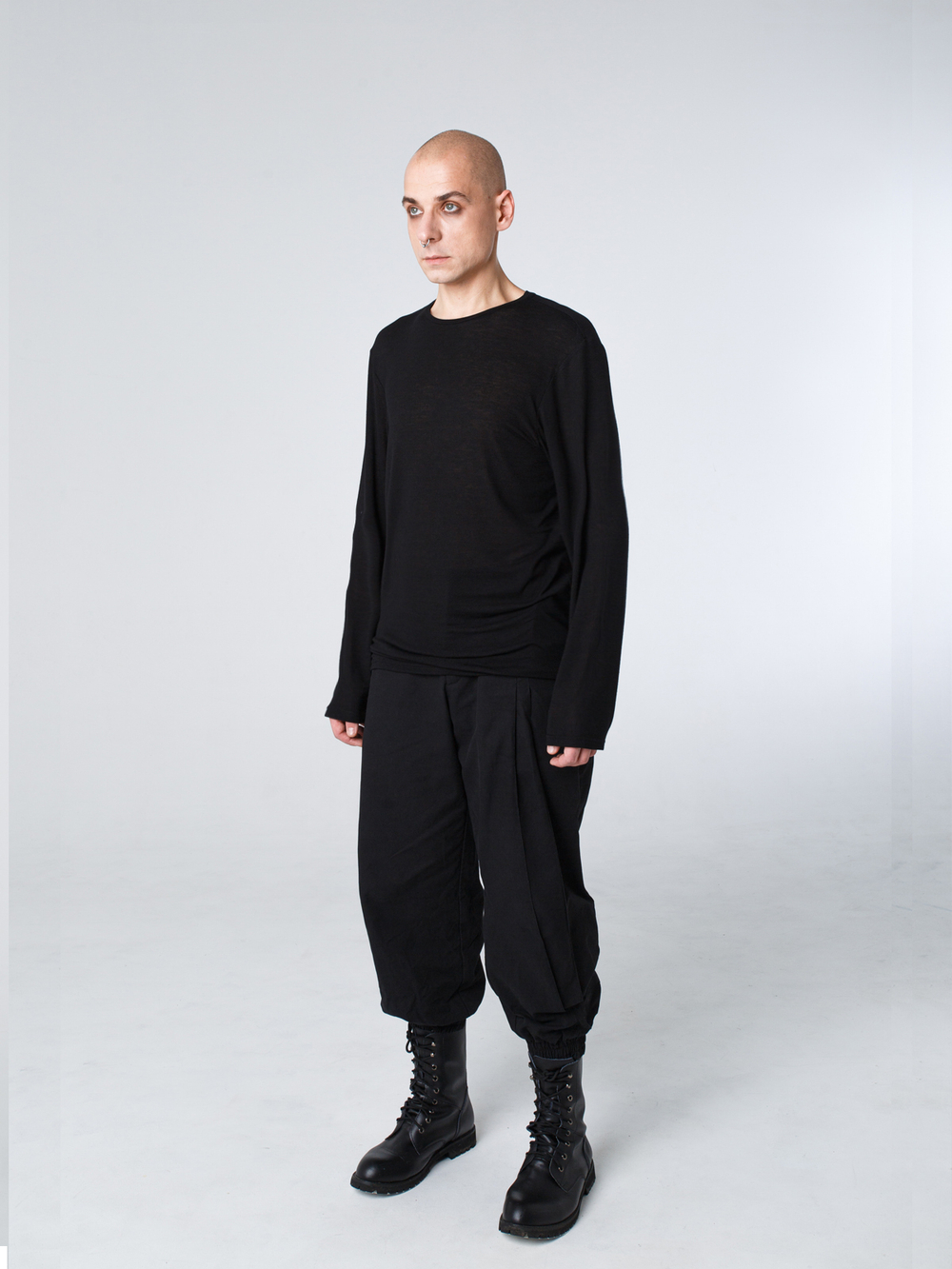 Лонгслив унисекс "Темнота". Черный