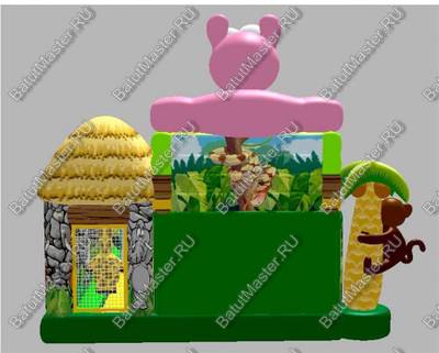 Надувной батут "Бегемотик"