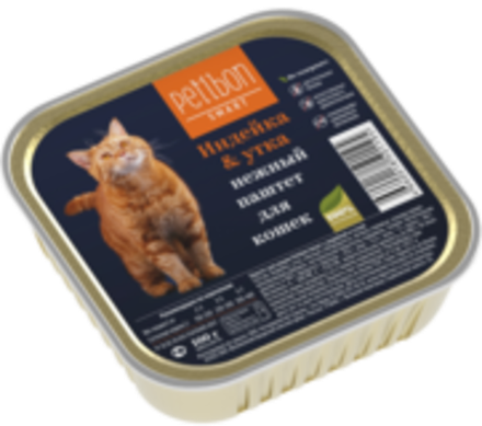 Корм консервированный для кошек Petibon Smart "Паштет с индейкой и уткой", 100 г