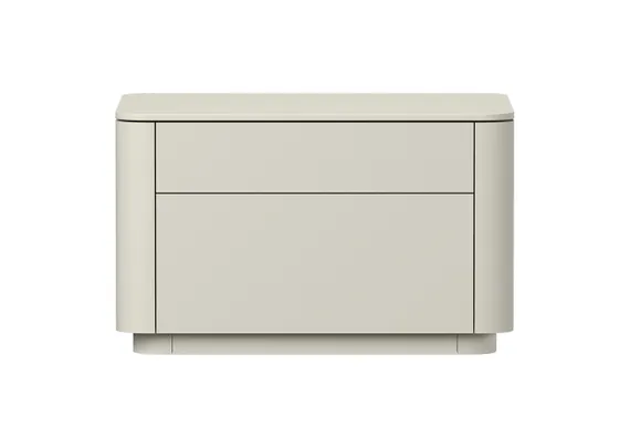 Тумба прикроватная Tammi 2 ящика ширина 60 см (молочный)