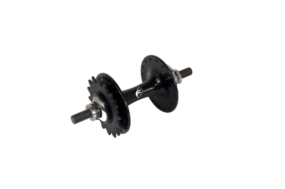 втулка задняя FORMULA TRACK/FIX алюминий V-Brake FLIP-FLOP, гайки, 32H ось 120x160мм, черная