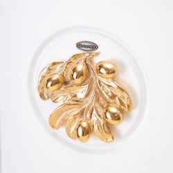 Полка ключница Oliva Branch (Олива Бранч) 2 Айс Мраморное золото