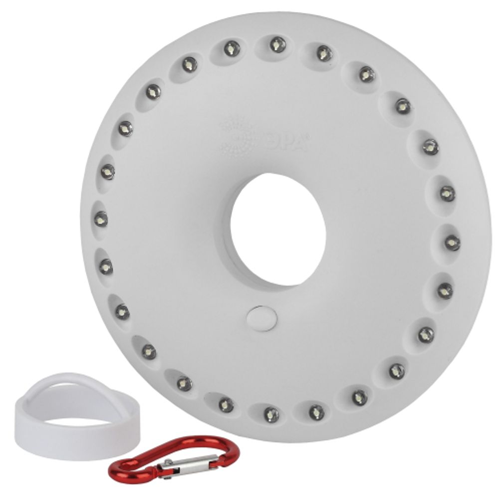 Фонарь кемпинговый светодиодный ЭРА KB-501 НЛО на батарейках с магнитом и карабином походный яркий светильник | Кемпинговые фонари