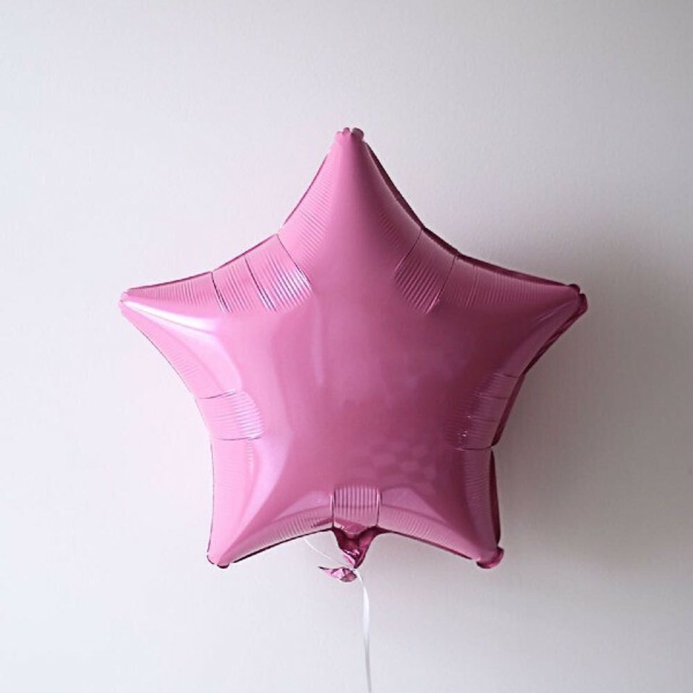 F Шар звезда (18'' / 46 см) Розовый Макарунс (розовый перламутр) (БГ-15)  Изображение3