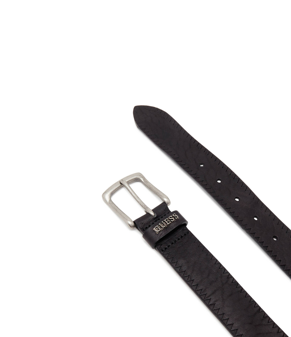 Кожаный ремень EDGE DETAIL GUESS - черный(M3BZ27 L0TP0)