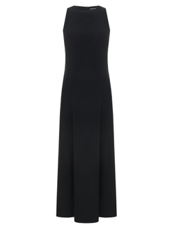 Платье из итальянской вискозной ткани черное