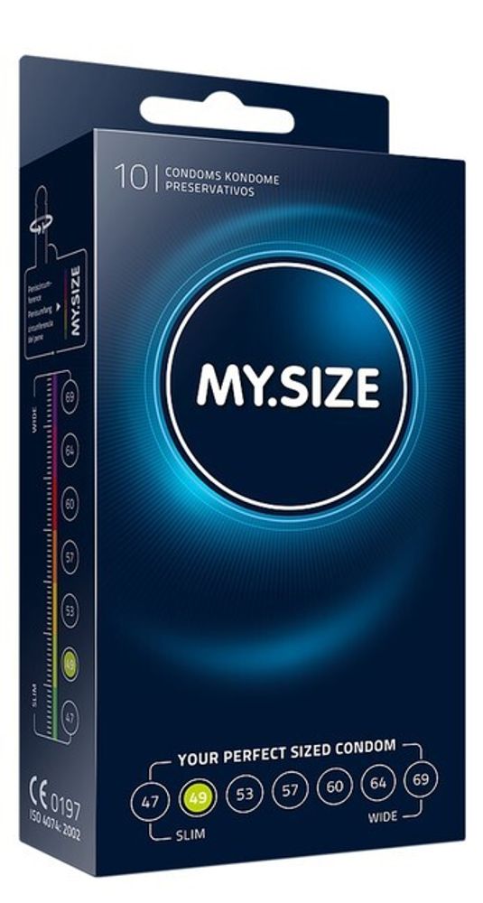 Презервативы My.Size 49 №10 (Цвет: прозрачный)