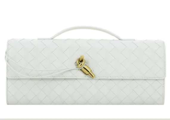 Клатч Bottega Veneta Andiamo белый