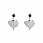 Серьги листья Ester Bijoux Тополь OR1006/34-S/BL BW