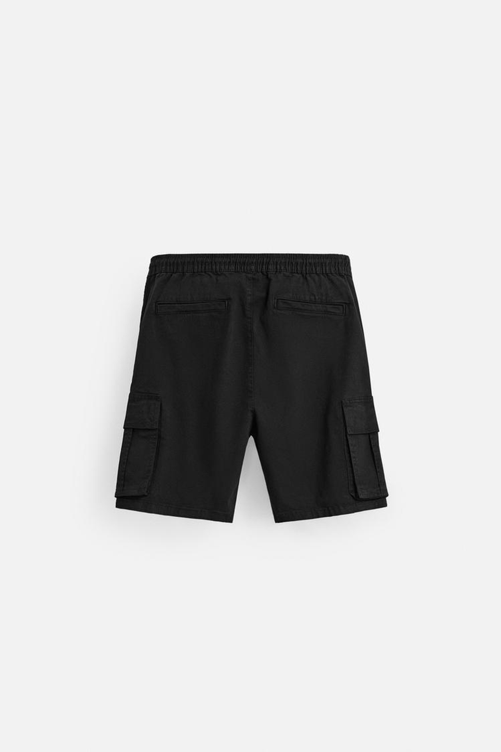 ZARA ШОРТЫ КАРГО, ЧЕРНЫЙ