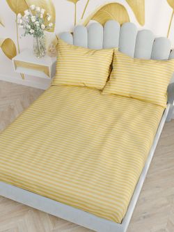 Простынь на резинке Сказка "Amoroso" 180х200 см, поплин