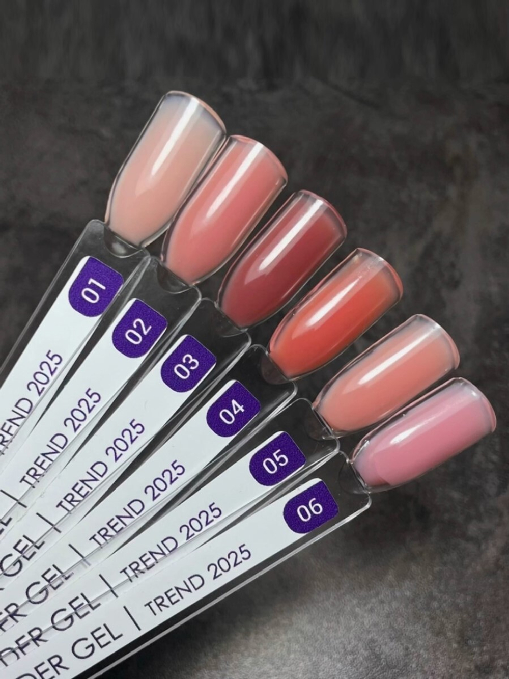 FOR YOU Набор гелей для наращивания BUILDER GEL 6 шт