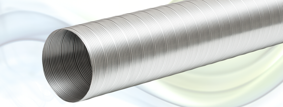 SEMIDEC - DXD160мм x 3м Полужесткий гибкий алюминиевый воздуховод (Нидерланды)