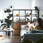 Стеллаж 25 ячеек - IKEA KALLAX, 147х147 см, черный, КАЛЛАКС ИКЕА