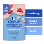 Gerber, Yogurt Melts®, для детей от 8 месяцев, со вкусом клубники, 28 г (1 унция)