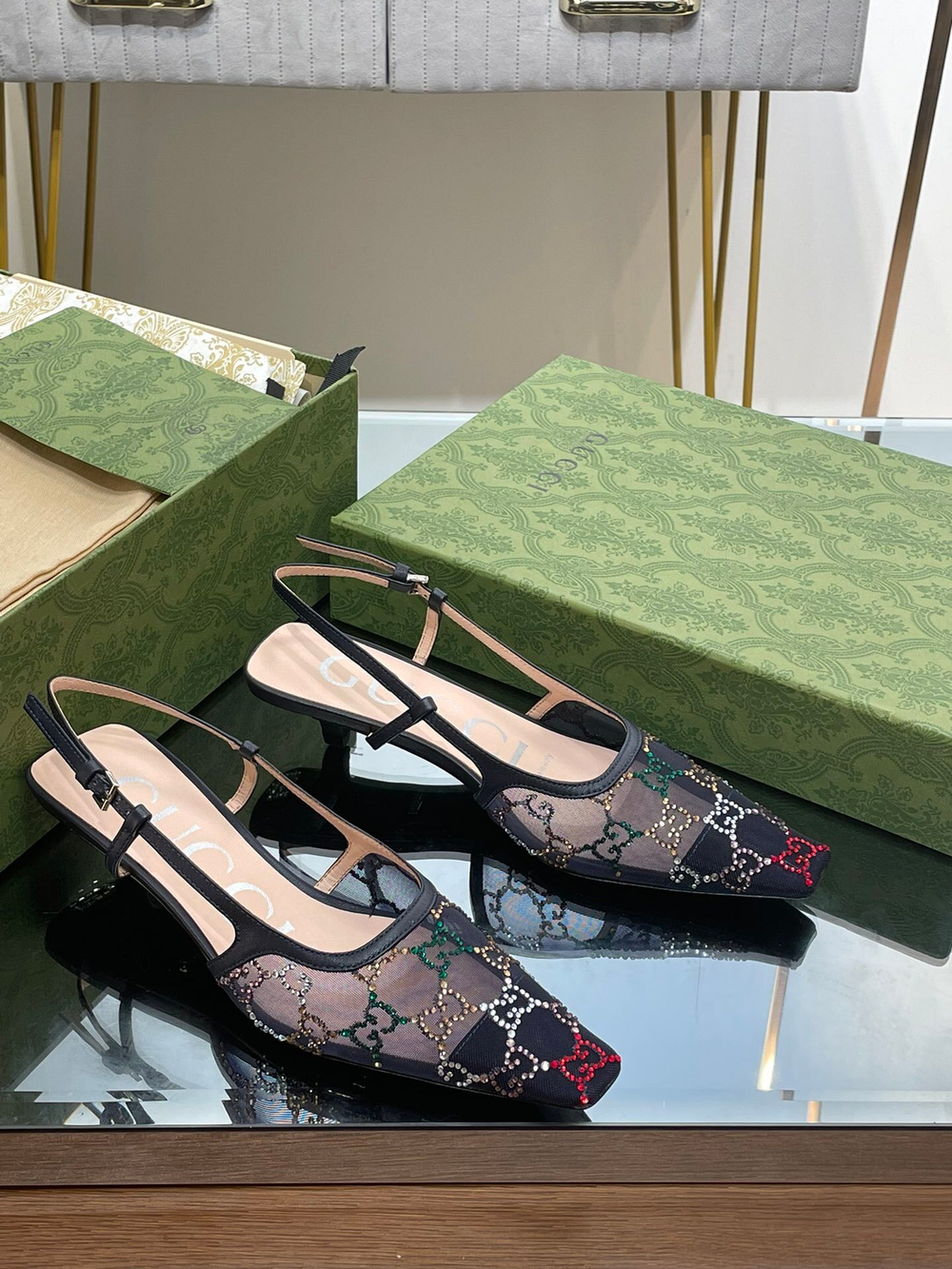Gucci GG Slingback Pump 3.5 cm