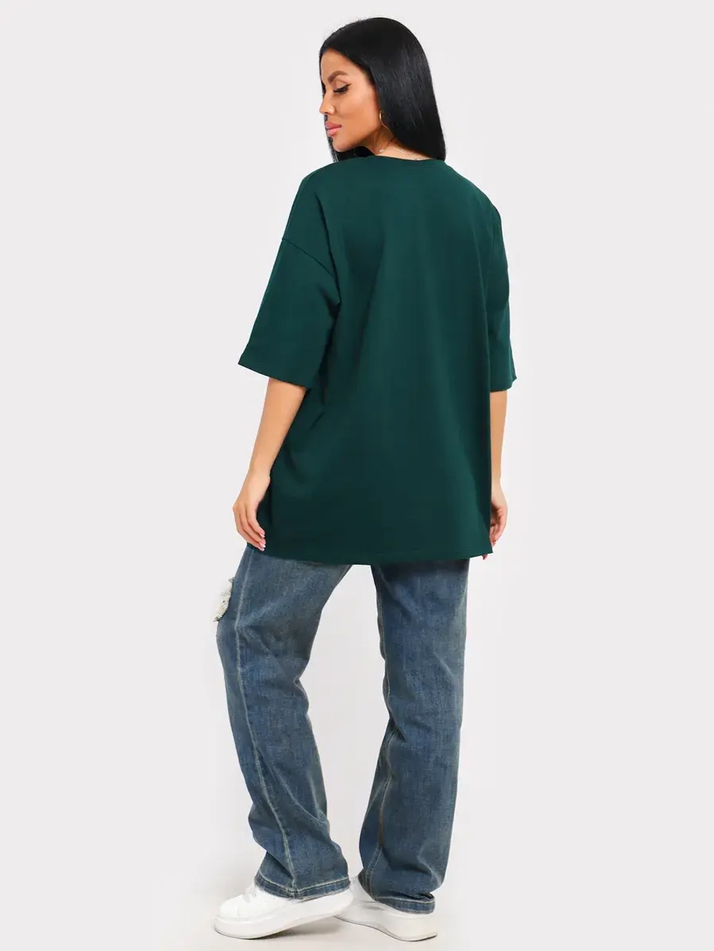 Футболка оверсайз больших размеров принт