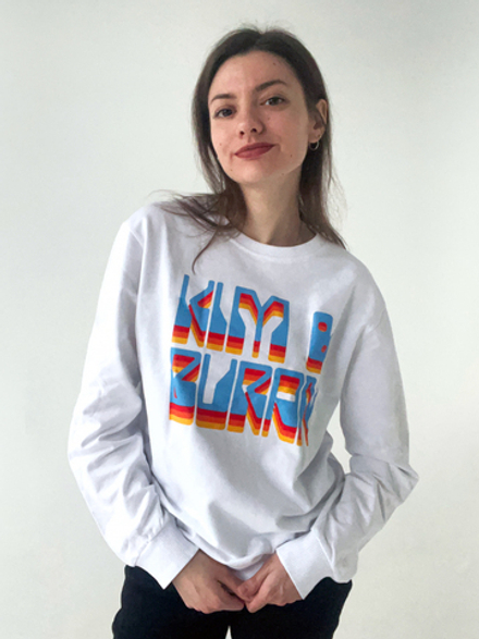 Свитшот: "KIM & BURAN", белый