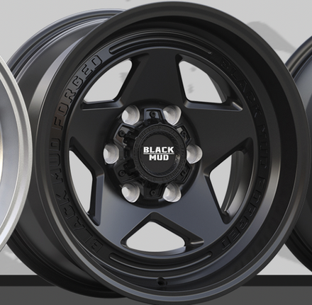 Диск колёсный кованый BLACK MUD RT550 R17 8,0 ЕТ0 Matte Black
